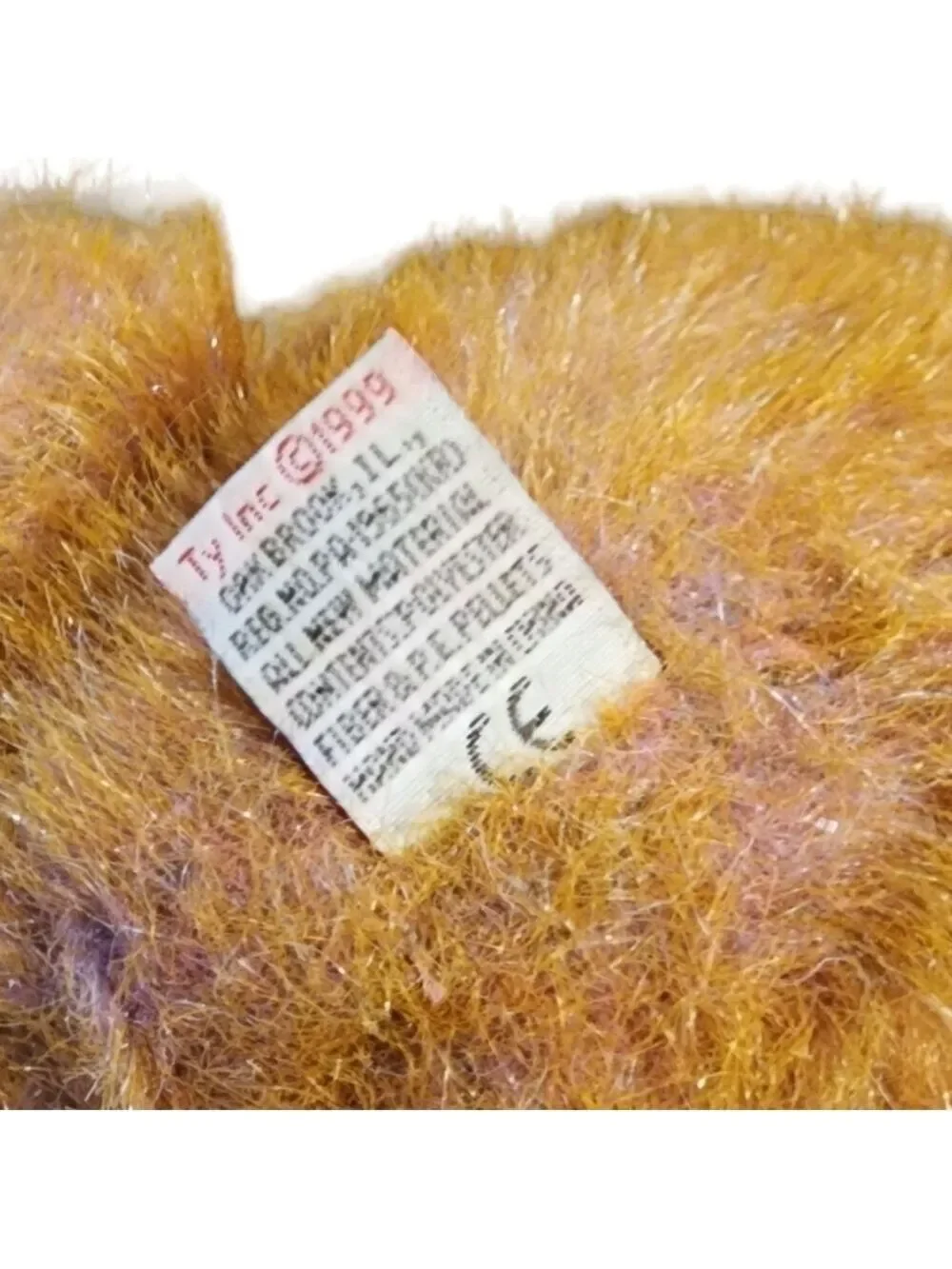 Vtg 1999 Taffybeary TY pinkish purple 14